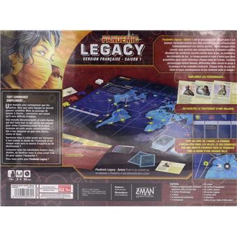 Jeu de société Asmodée Pandemic Legacy Saison 1 Rouge