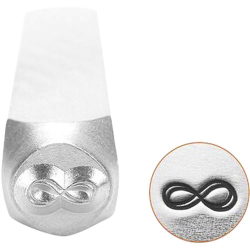 ImpressArt Tampon de gaufrage argent 6 mm à l'infini