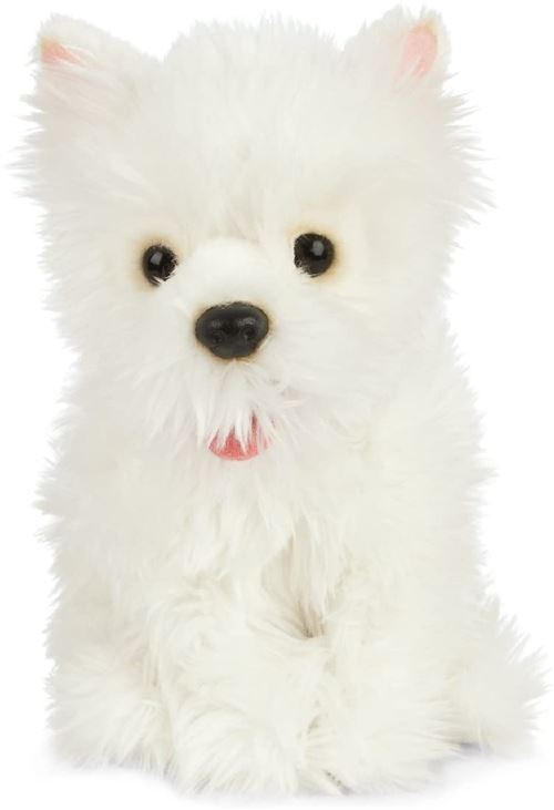 Peluche Living Nature - Chien terrier West Highland en peluche (20 cm)