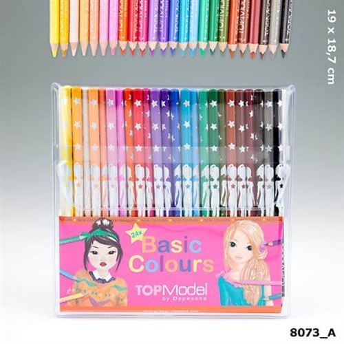 Top Model Topmodel Crayons de Couleur 24 Couleurs