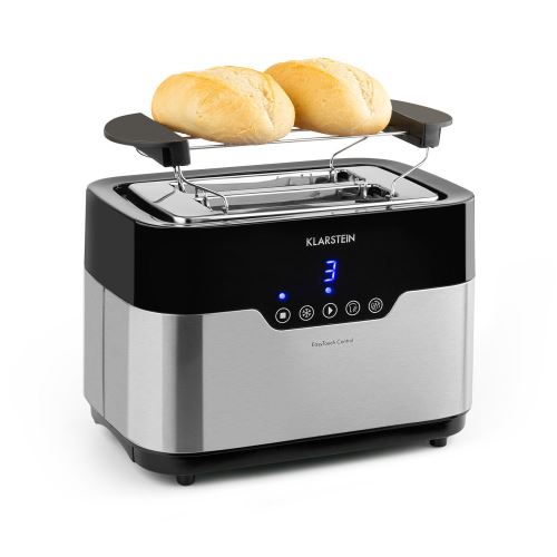 Klarstein Arabica Grille-pain 2 fentes - écran LED & panneau tactile - 920W - inox