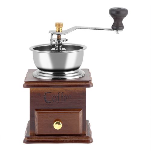 Générique Moulin À Café À Manivelle En Bois Vintage - Image 1