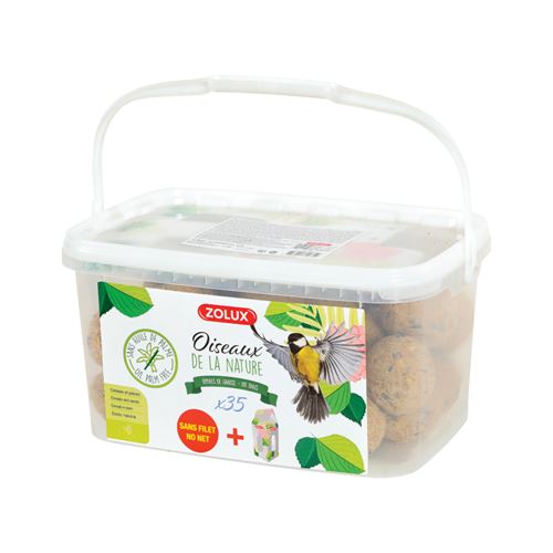 Meilleurs prix pour Zolux - Seau de 35 boules de graisses pour oiseaux du jardin