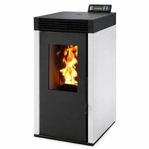 INTERSTOVES Po&ecirc;le &agrave; granules MARINA 6 &Eacute;tanche - Blanc 