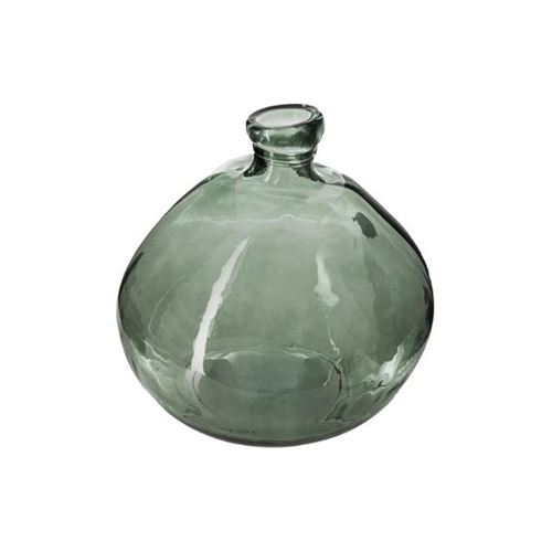 Paris Prix Vert Atmosphera Créateur D'intérieur - Vase Ballon En Verre Recyclé "Uly" 33Cm Kaki - Image 1