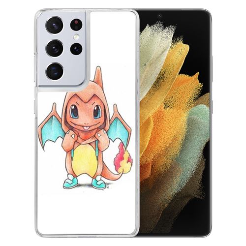 25 Sur Coque Pour Samsung Galaxy S21 Ultra Pokemon Bebe Salameche Etui Pour Telephone Mobile Achat Prix Fnac