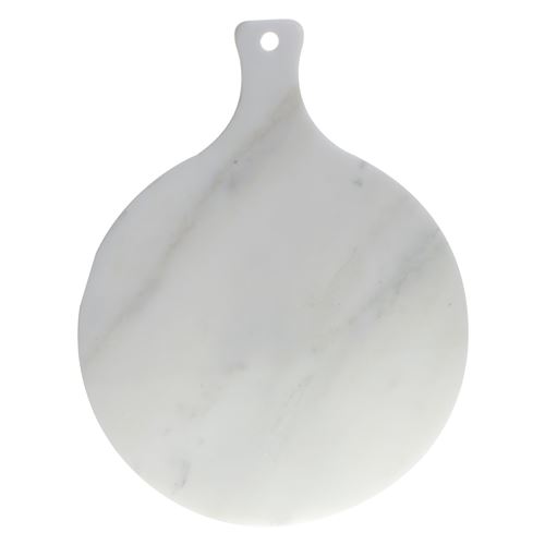 Planche à découper en marbre Marble - Diam. 35 cm - Blanc