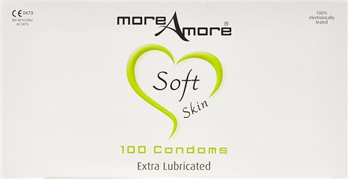 MoreAmore Préservatifs Soft Skin Parfum Subtil 100 Pièces