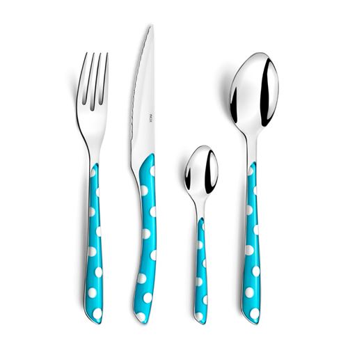 Amefa valisette de 24 couverts - turquoise eclat 520656