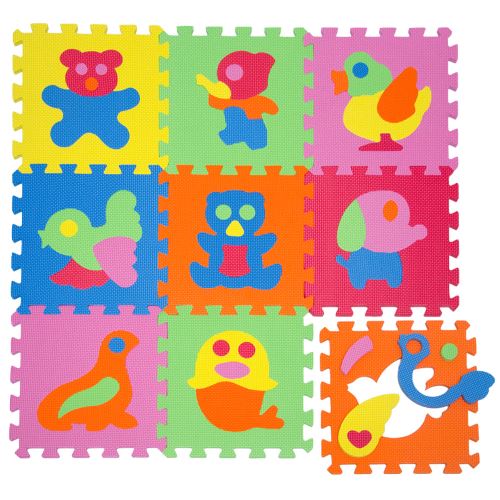 LittleTom Tapis de Jeu Doux pour Bébé Dalles Puzzle en Mousse Enfants Animaux