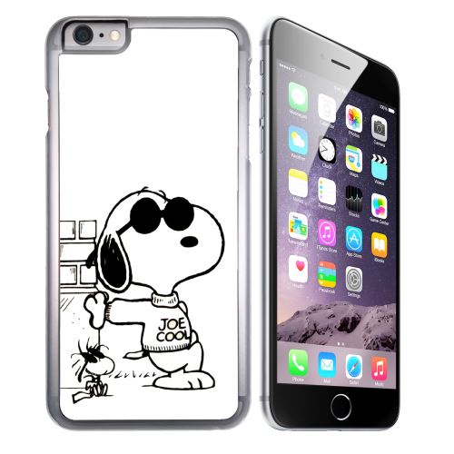 Coque pour iPhone 7 snoopy noir blanc