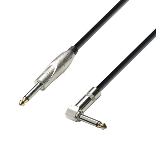 Adam Hall Cables K3IPR0900 Série 3 Star Câble Instrument Jack 6,35 mm Mono vers Jack 6,35 mm Mono coudé 9 m