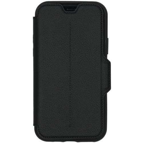 OtterBox Strada Series - Flip cover voor mobiele telefoon - leer, polycarbonaat - schaduwzwart - voor Apple iPhone 11 Pro
