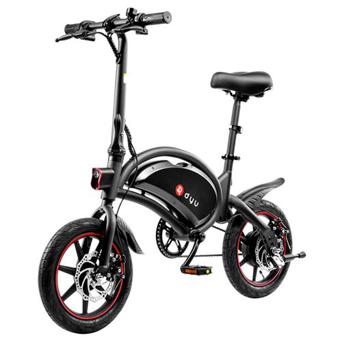 Vélo électrique DYU D3F - 14 - 240W - Guidon Pliable - Vitesse maximale de 25 km/h - Noir