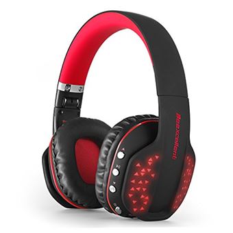 Casque Écouteurs Sans Fil Bluetooth Rouge - Casque PC ...