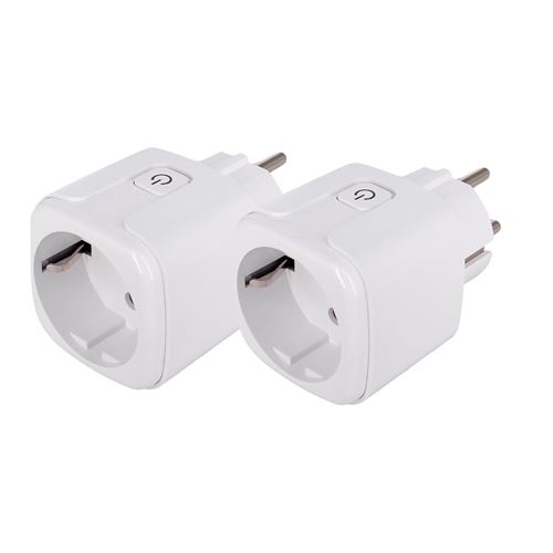 Pack de 2 prises connectées Wi-Fi Konyks Priska EU , format EU Schuko, compatibles Alexa et Google Home, automatisations faciles