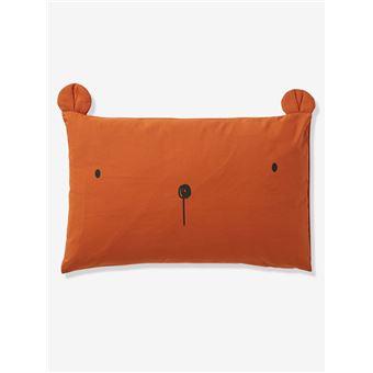 Vertbaudet Taie D Oreiller Bebe Dans Les Bois Marron Orange 40x60 Achat Prix Fnac