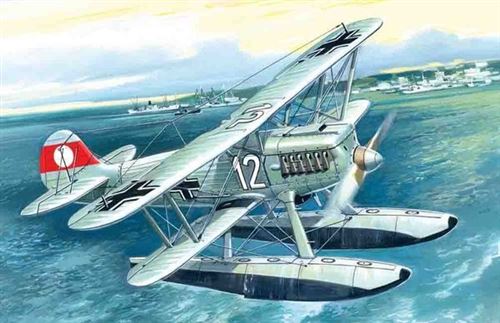 ICM Heinkel He 51b-2 German Fighter Seaplane- 1:72e - 