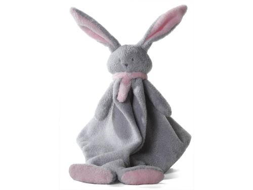 Dimpel - Nina doudou lapin - gris-clair et rose