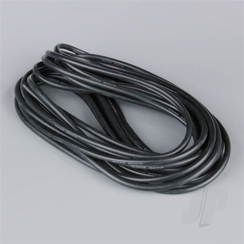 Cable Silicone 10awg (2.58mm Diam - 5.26mm2 Sect) - 7.5m Noir (rouleau)