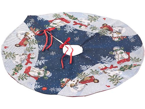 Couverture décorative Ø 90 cm à LED pour pied de sapin