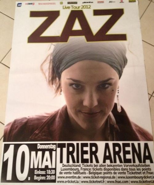 ZAZ - 80x120 cm - AFFICHE / POSTER