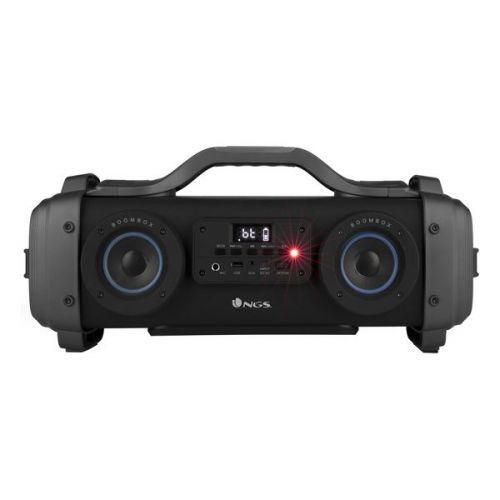 Haut-parleurs bluetooth portables Boombox NGS Street Breaker LED 4400 mAh 200W Noir