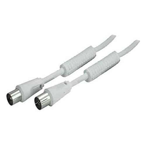 Shiverpeaks 3.0m iec 169-2 - iec 169-2 - câbles coaxiaux (iec 169-2, iec 169-2, nickel, mâle femelle, blanc)
