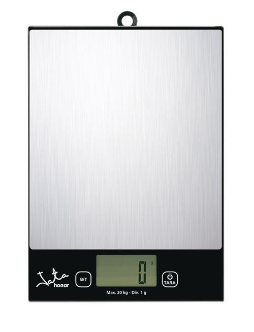 Jata Hogar mod. 780 Balance électronique, gris métallisé et noir