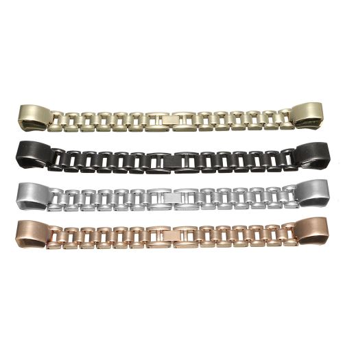 TEMPSA Bracelet de Montre Boucle Acier Inox Pour Fitbit Alta Tracker NOIR