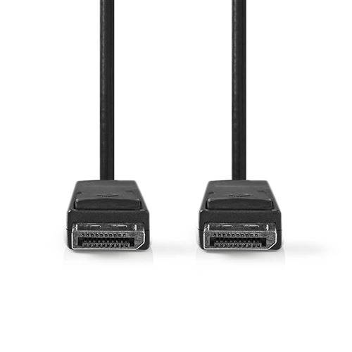 Câble 1.2 displayport displayport mâle - displayport mâle 2,0 m noir nedis