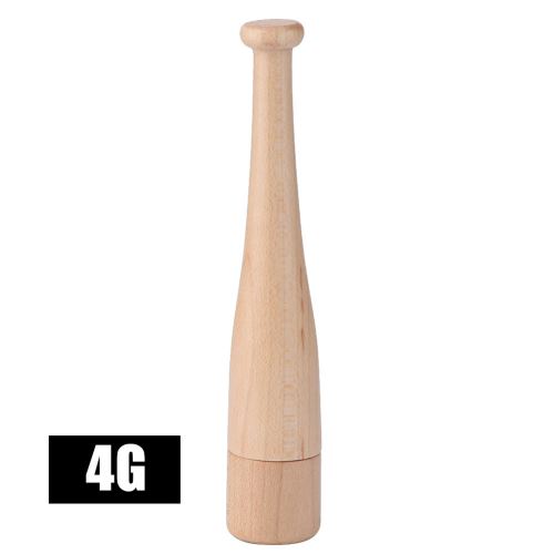 Générique Disque De Mémoire En Forme De Batte De Baseball En Bois Usb 2.0 Usb U Disk (4 Go)
