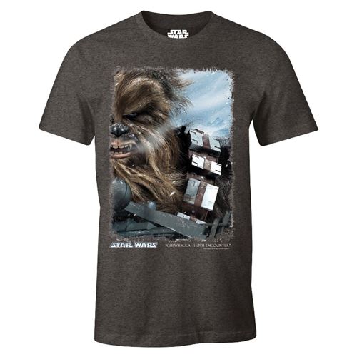 T-shirt Star Wars - Hoth Encounter - Anthracite chiné - L