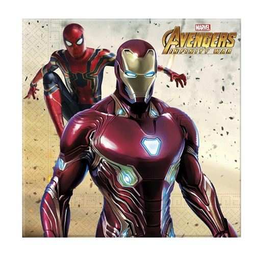 20 serviettes avengers infinity war