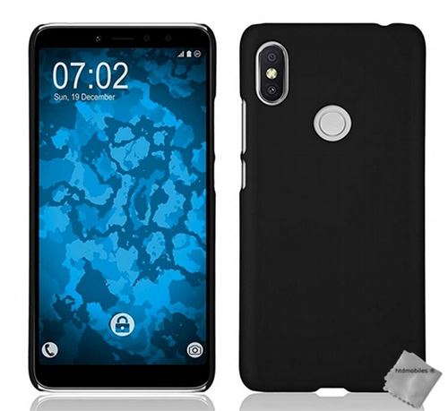 Housse etui coque pochette silicone gel fine pour Xiaomi Redmi S2 avec film ecran - NOIR