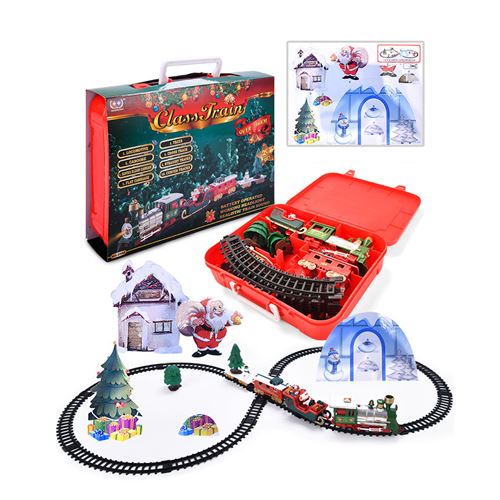 Train Tram Moulé sous pression Jouet Voiture Musical Lumineux Jouet pour  enfants Cadeau de Noël