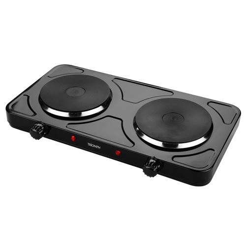 Plaque de cuisson 2 feux 2000w - triomph etf1523