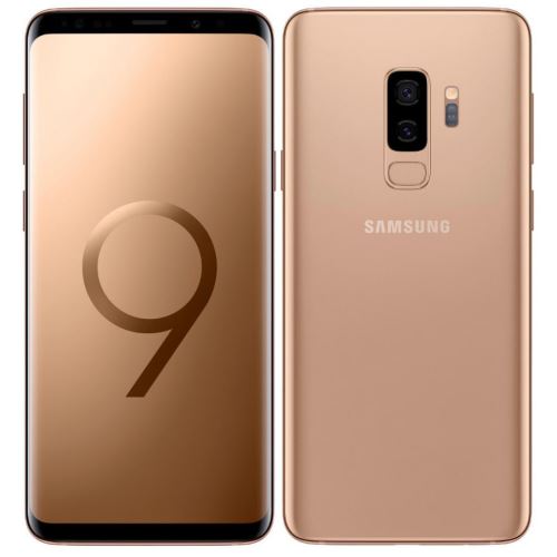 Samsung Galaxy S9+ - 4G smartphone - double SIM - RAM 6 Go / Mémoire interne 64 Go - microSD slot - écran OEL - 6.2 - 2960 x 1440 pixels - 2x caméras arrière 12 MP, 12 MP - front camera 8 MP - doré aurore