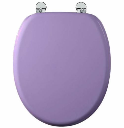 Abattant de toilette Parme en bois compressé MDF Charnière métal Siege WC standard