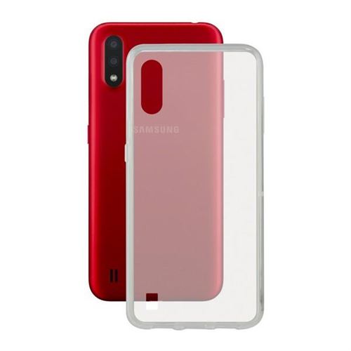 Housse pour Mobile avec Bord en TPU Samsung Galaxy A01 Flex Transparent