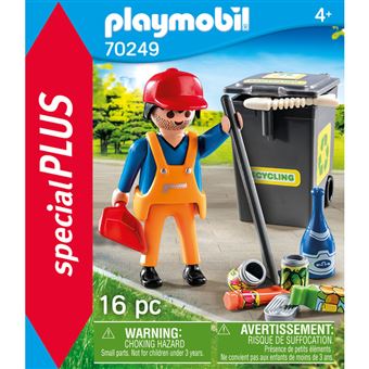 PLAYMOBIL SpecialPlus 70249 Agent d'entretien de la voirie