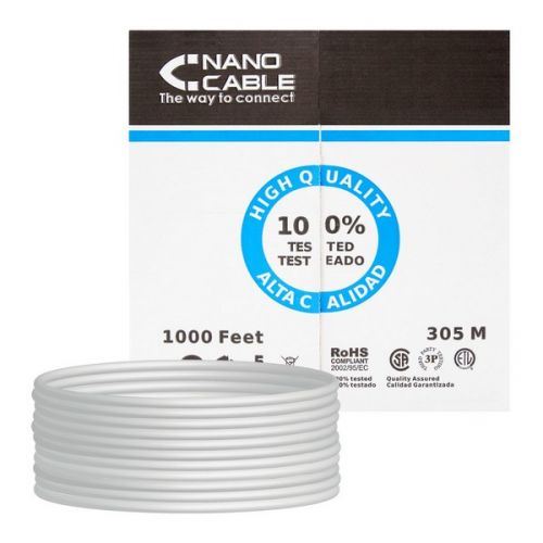Câble RJ45 Catégorie 6 UTP Rigide NANOCABLE 10.20.1404 LSZH 305 m