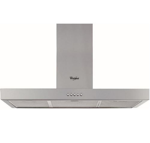 Whirlpool WHBS 94 F LM X - Hotte - hotte décorative - largeur : 89.8 cm - profondeur : 45 cm - extraction et recirculation (avec kit d'extraction supplémentaire) - acier inoxydable