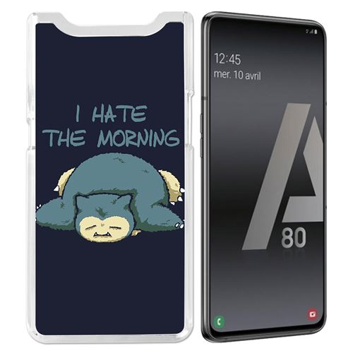 Coque pour Samsung Galaxy A80 / A90 -  Pokémon Ronflex Hate Morning