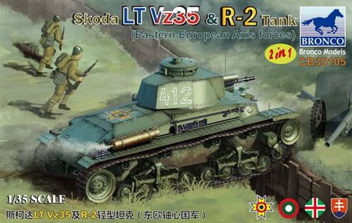 Skoda Lt Vz35 & R-2 Tank 2in1 (eastern European Axis Forces)- 1:35e - Bronco Models