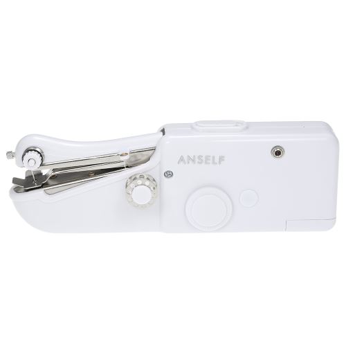 Decdeal Mini Machine à Coudre Electrique Portable Handheld Outil de Point Rapide sans Fil pour Vêtements en Tissu Toy Crafts