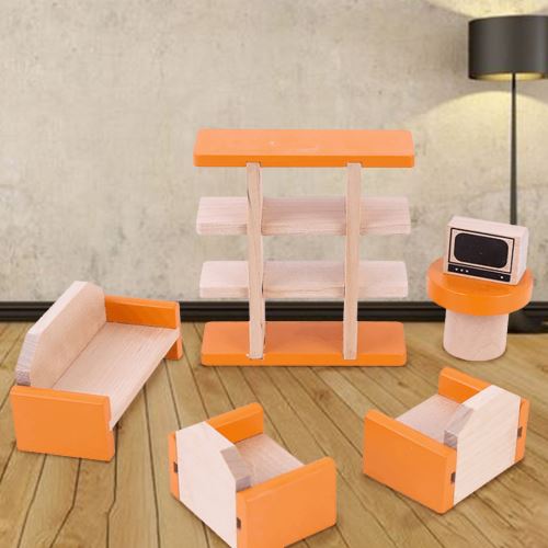 Mini Furniture Play House Educational Toys DIY Small Furniture Role Playing
