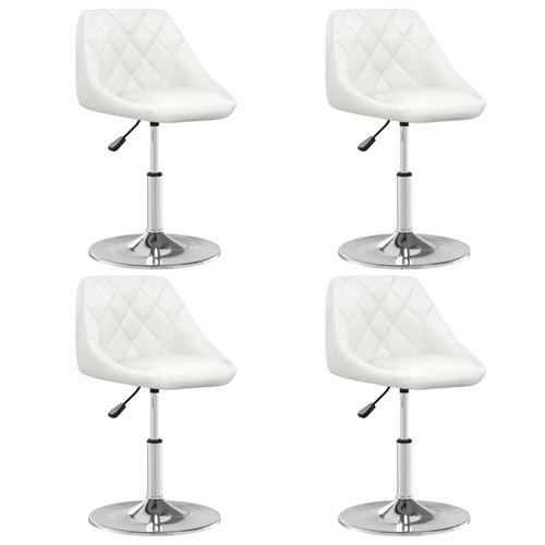 Non Communiqué Blanc Vidaxl Chaises À Manger Lot De 4 Similicuir3088635