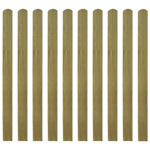 Lattes imprégnées de clôture 20 pcs Bois 120 cm