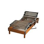 Sommier Tous Lattes Bois Merisier 90 X 190 Cm